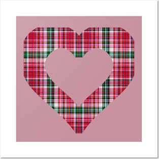 A hole in my Heart for you in tartan Posters and Art